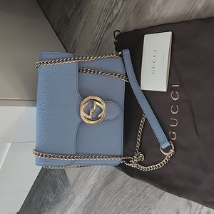Gucci logo flap bag
